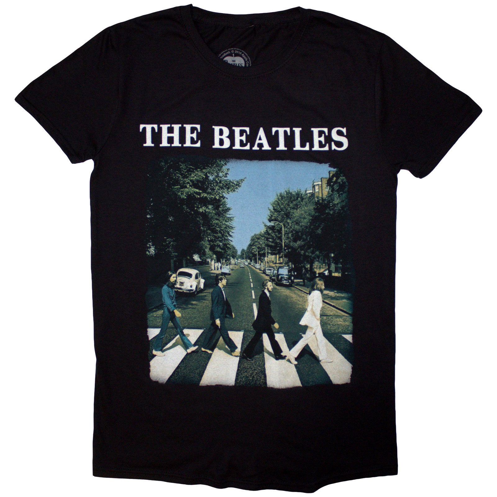 BEATLES, THE - ABBEY ROAD & LOGO - Maglietta nera