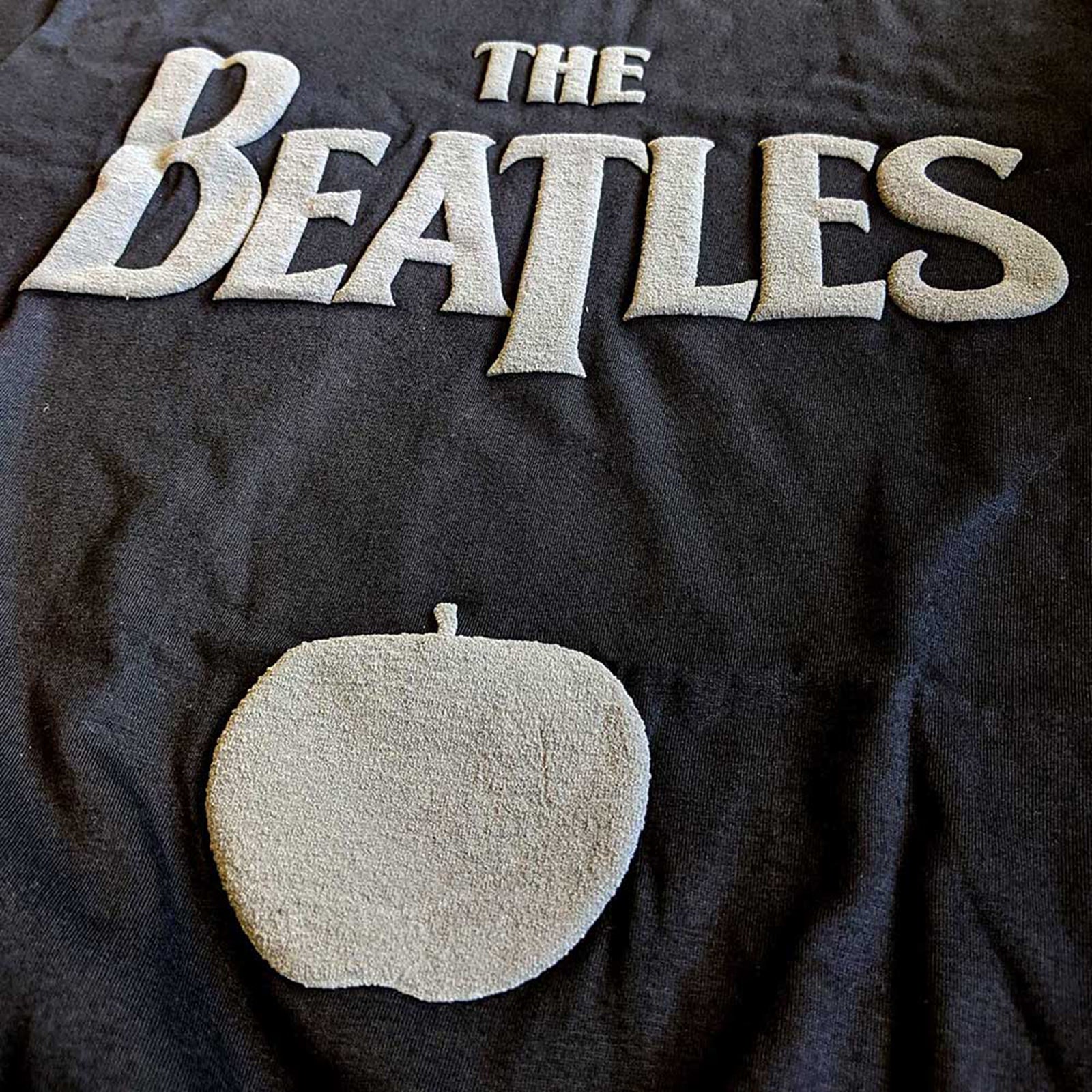BEATLES, THE - DROP T LOGO & APPLE - T-Shirt Black (Hi-Build)
