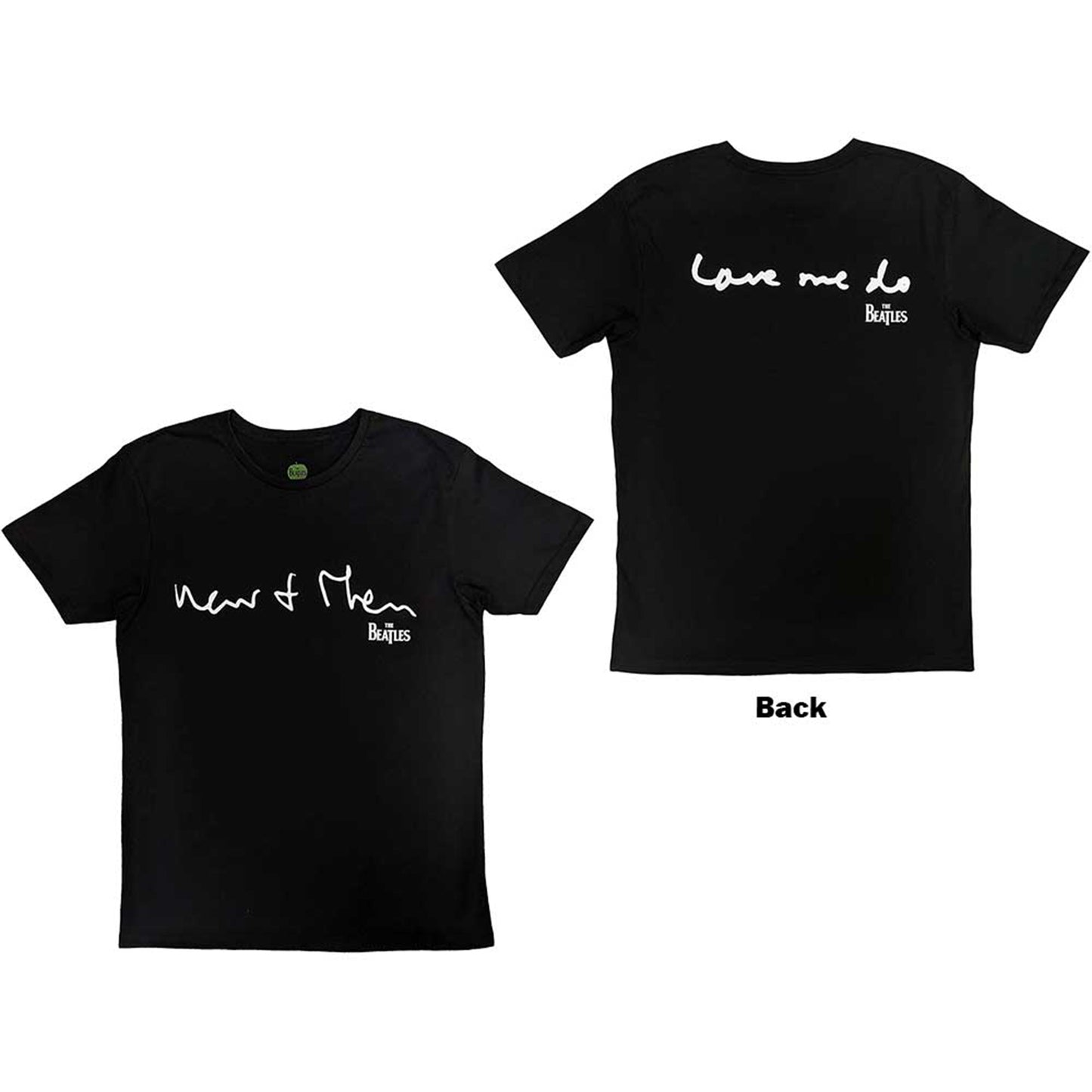 BEATLES, THE - NOW & THEN - T-Shirt Black (Back Print)