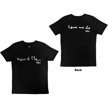 BEATLES, THE - NOW & THEN - T-Shirt Black (Back Print)