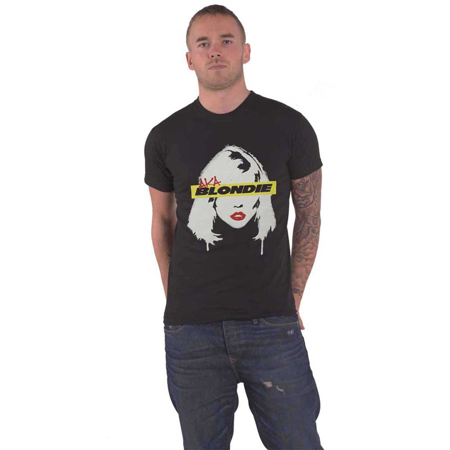 BLONDIE - AKA EYESTRIP - T-Shirt Black