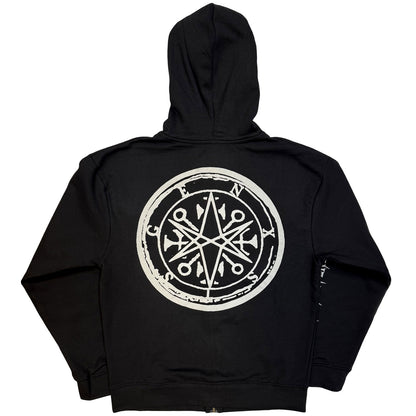BRING ME THE HORIZON - METAL LOGO GENXSIS - Zipped Hoodie Black (Back Print)