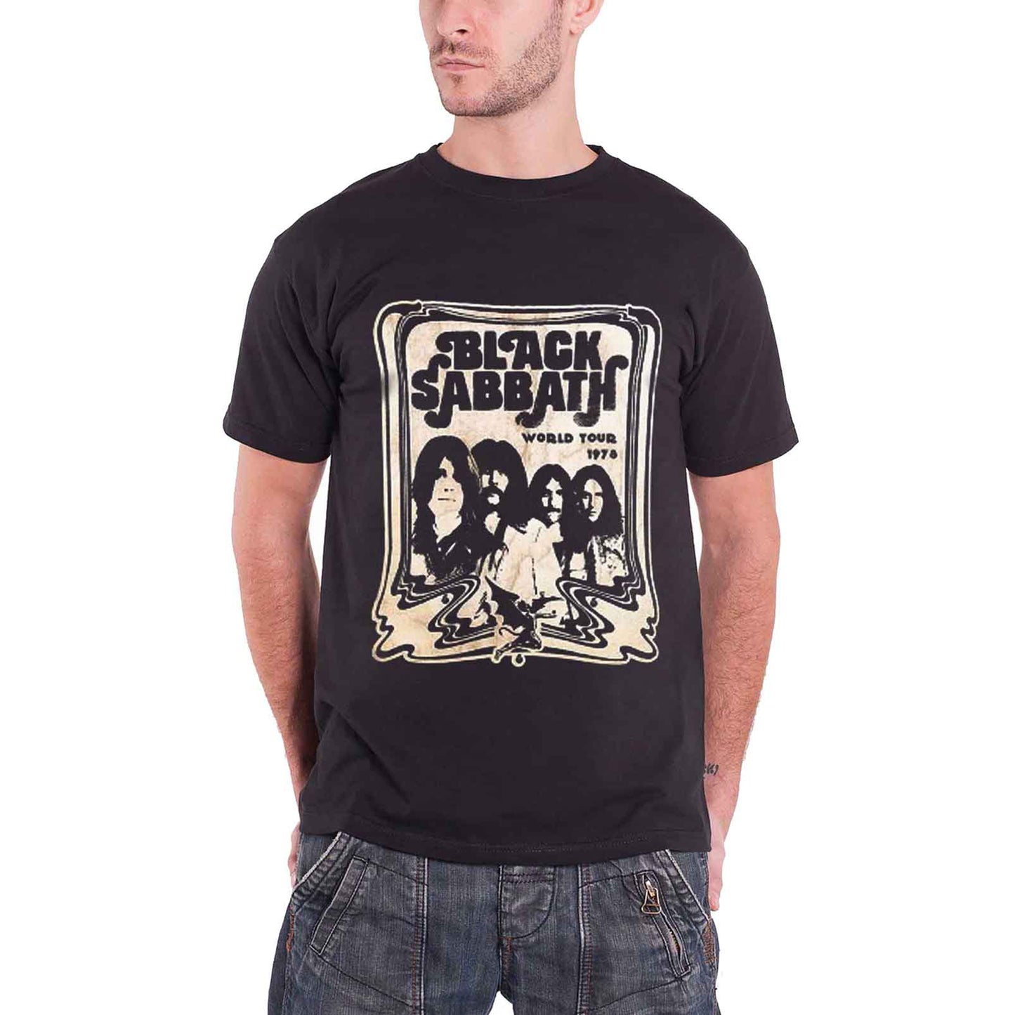 BLACK SABBATH - WORLD TOUR 1978 - Maglietta nera