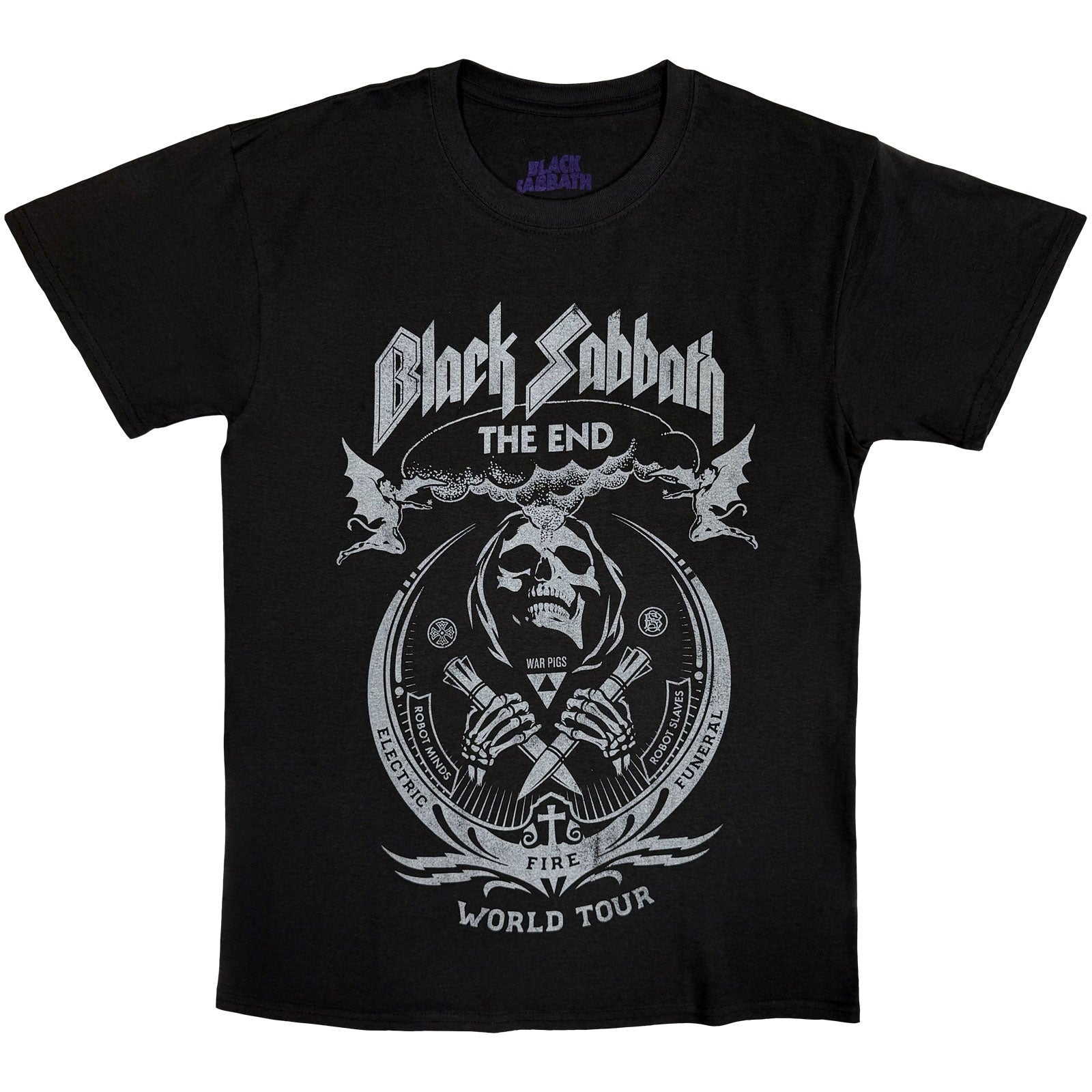 BLACK SABBATH - THE END MUSHROOM CLOUD - T-Shirt Black