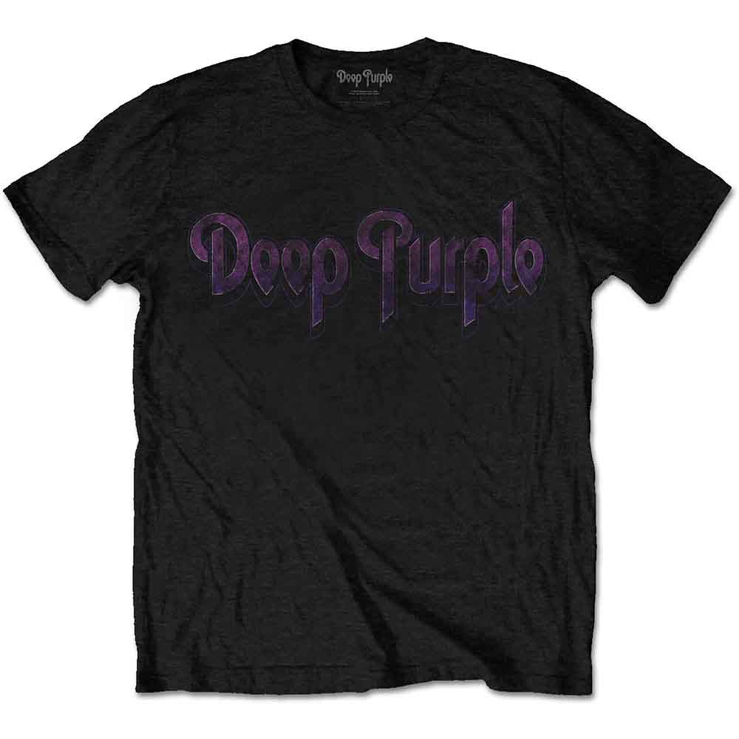 DEEP PURPLE - VINTAGE LOGO - T-Shirt Black
