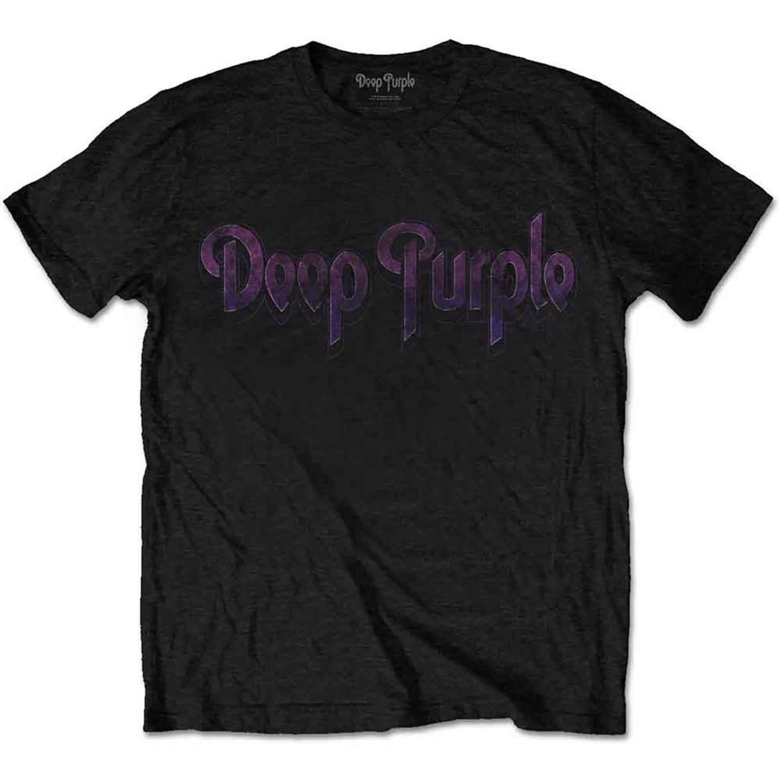 DEEP PURPLE - VINTAGE LOGO - T-Shirt Black