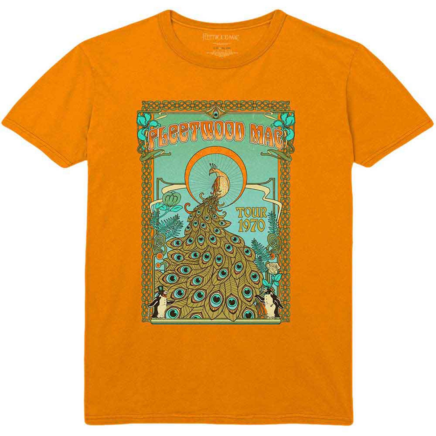 FLEETWOOD MAC - PEACOCK - T-Shirt Orange