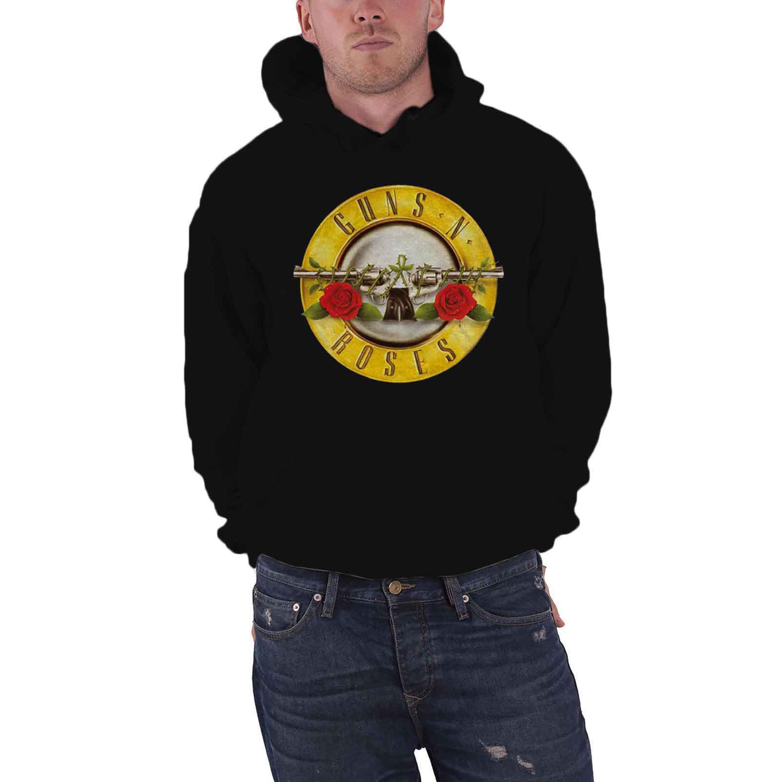 GUNS N ROSES - CLASSIC LOGO - Pullover Hoodie Black