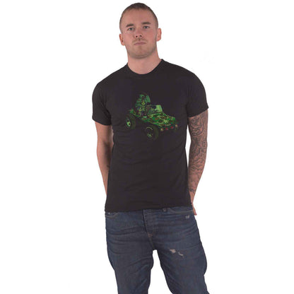 GORILLAZ - GROUP GREEN GEEP - T-Shirt Black (Back Print)