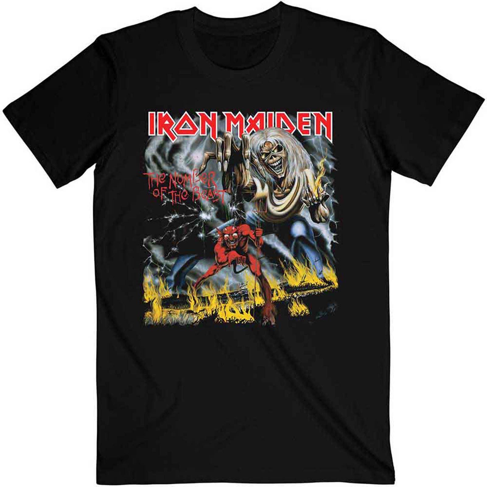 IRON MAIDEN - NUMBER OF THE BEAST - Maglietta nera
