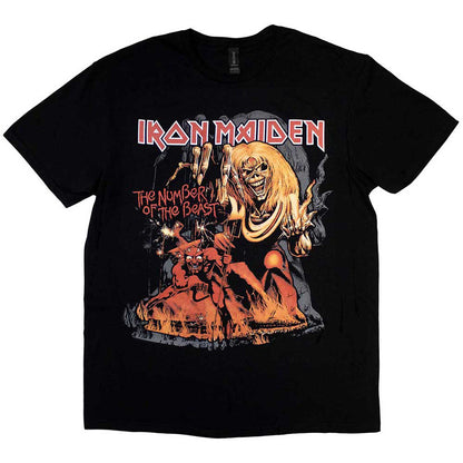 IRON MAIDEN - NUMBER OF THE BEAST GRAPHIC - Maglietta nera