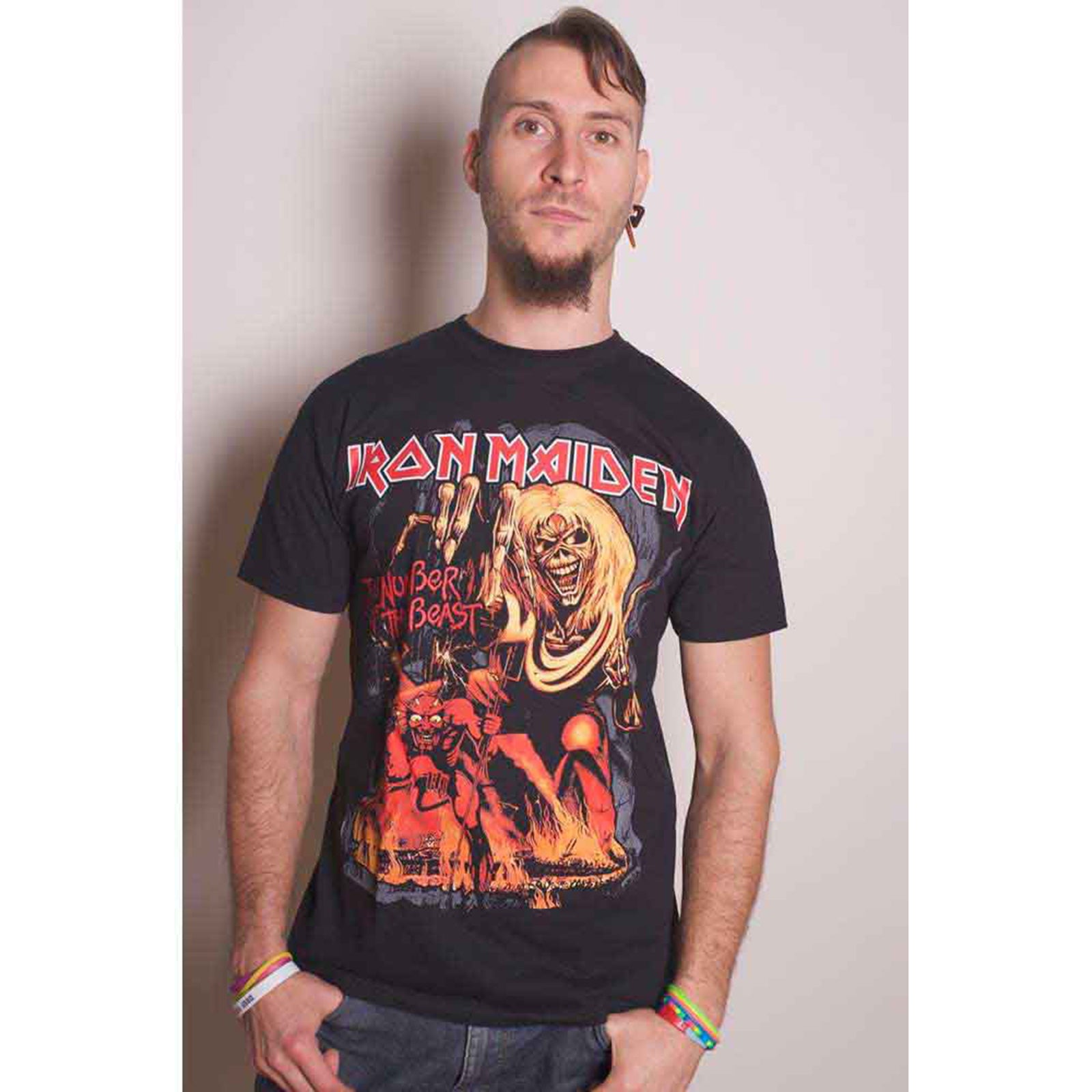 IRON MAIDEN - NUMBER OF THE BEAST GRAPHIC - Maglietta nera