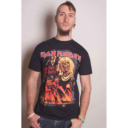 IRON MAIDEN - NUMBER OF THE BEAST GRAPHIC - Maglietta nera