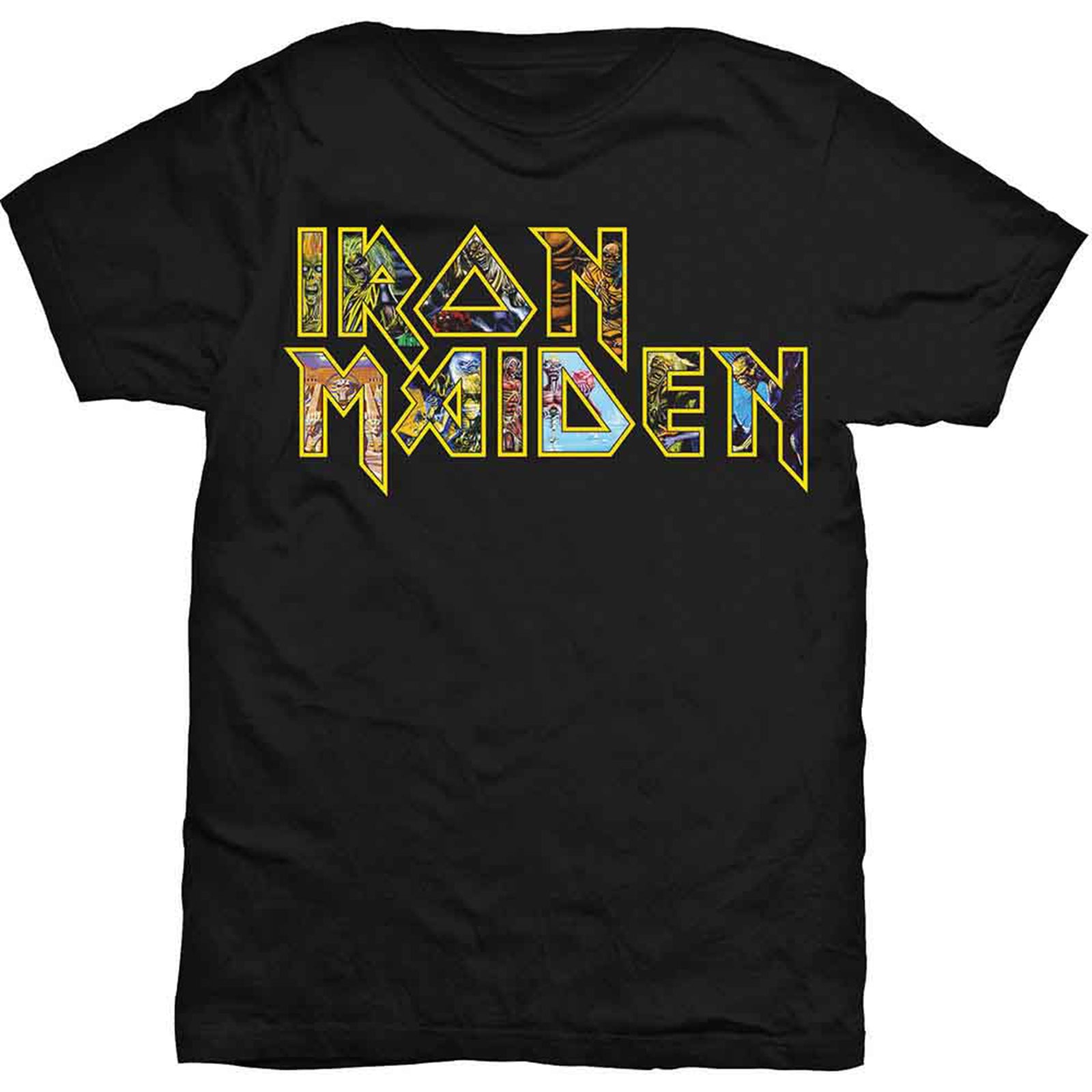 IRON MAIDEN - EDDIE LOGO - T-Shirt Black