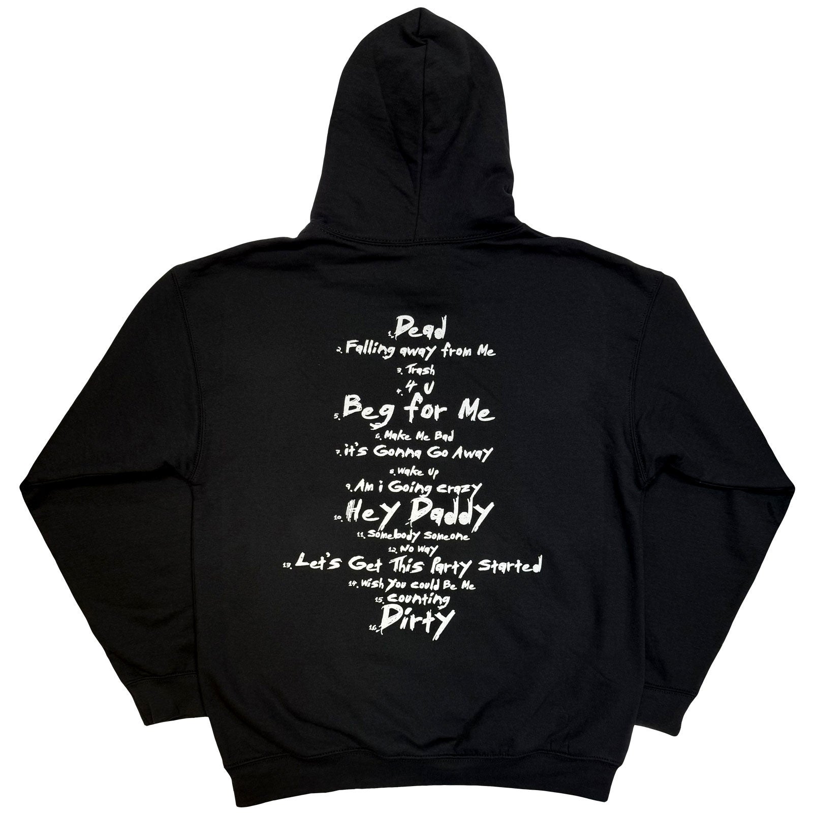 KORN - ISSUES TRACKLIST - Pullover Hoodie Black (Back Print)