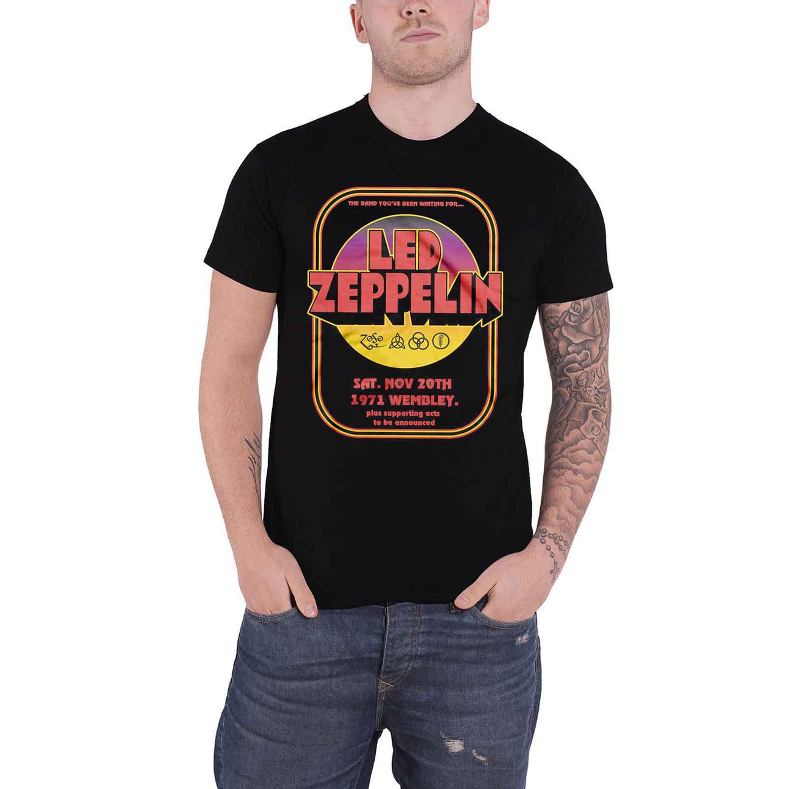 LED ZEPPELIN - 1971 WEMBLEY - T-Shirt Black