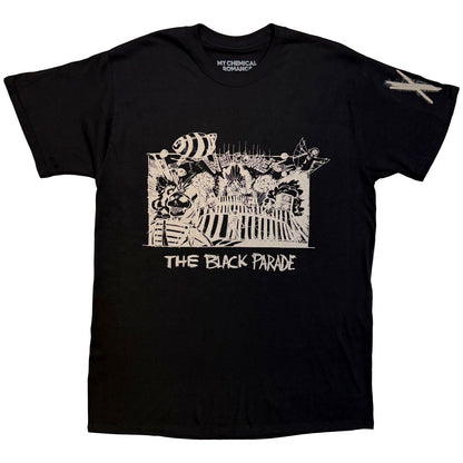 MY CHEMICAL ROMANCE - XV MARCHING FRAME - T-Shirt Black (Back Print)