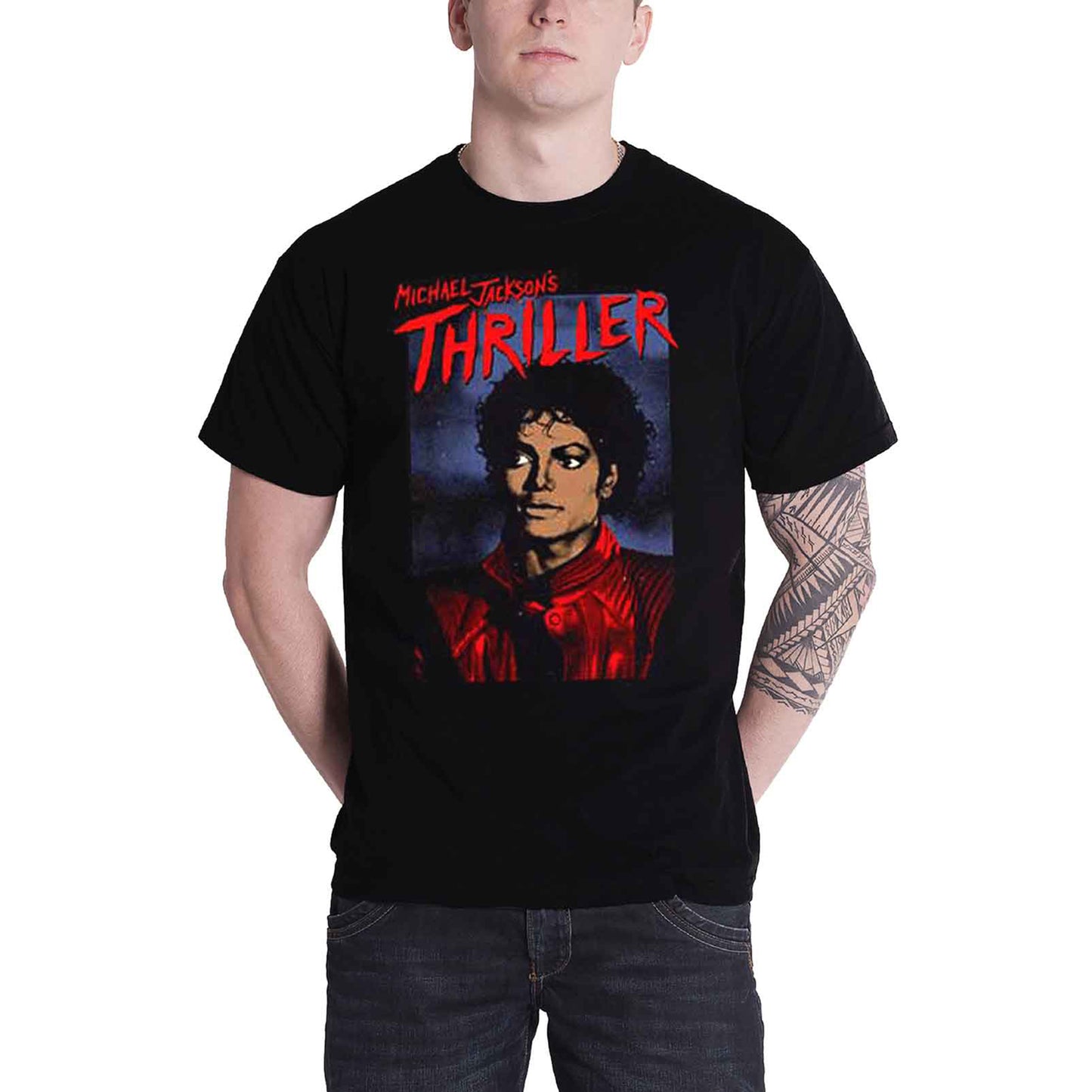 MICHAEL JACKSON - THRILLER POSE - T-Shirt Black
