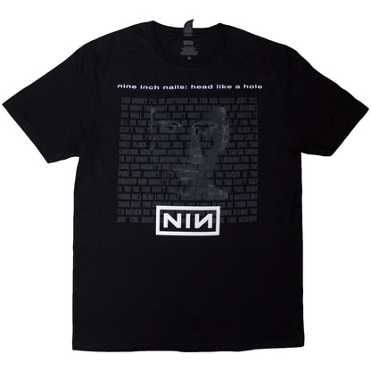 NINE INCH NAILS - HEAD LIKE A HOLE - T-Shirt Black
