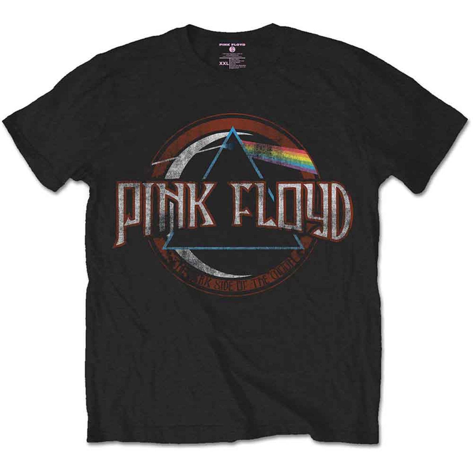PINK FLOYD - Maglietta VINTAGE DARK SIDE OF THE MOON SEAL - Nero