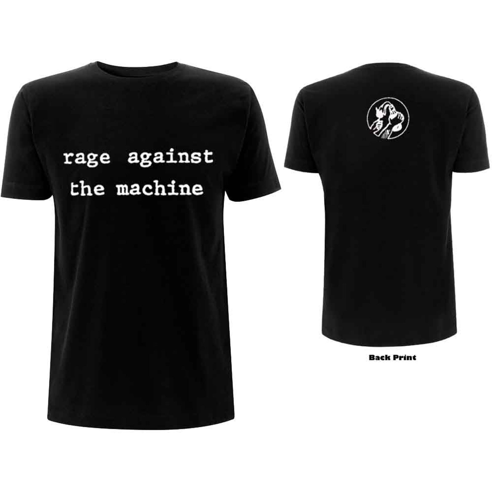 RAGE AGAINST THE MACHINE - MOLOTOV - T-Shirt Black (Back Print)