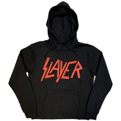 SLAYER - DISTRESSED LOGO - Pullover Hoodie Black