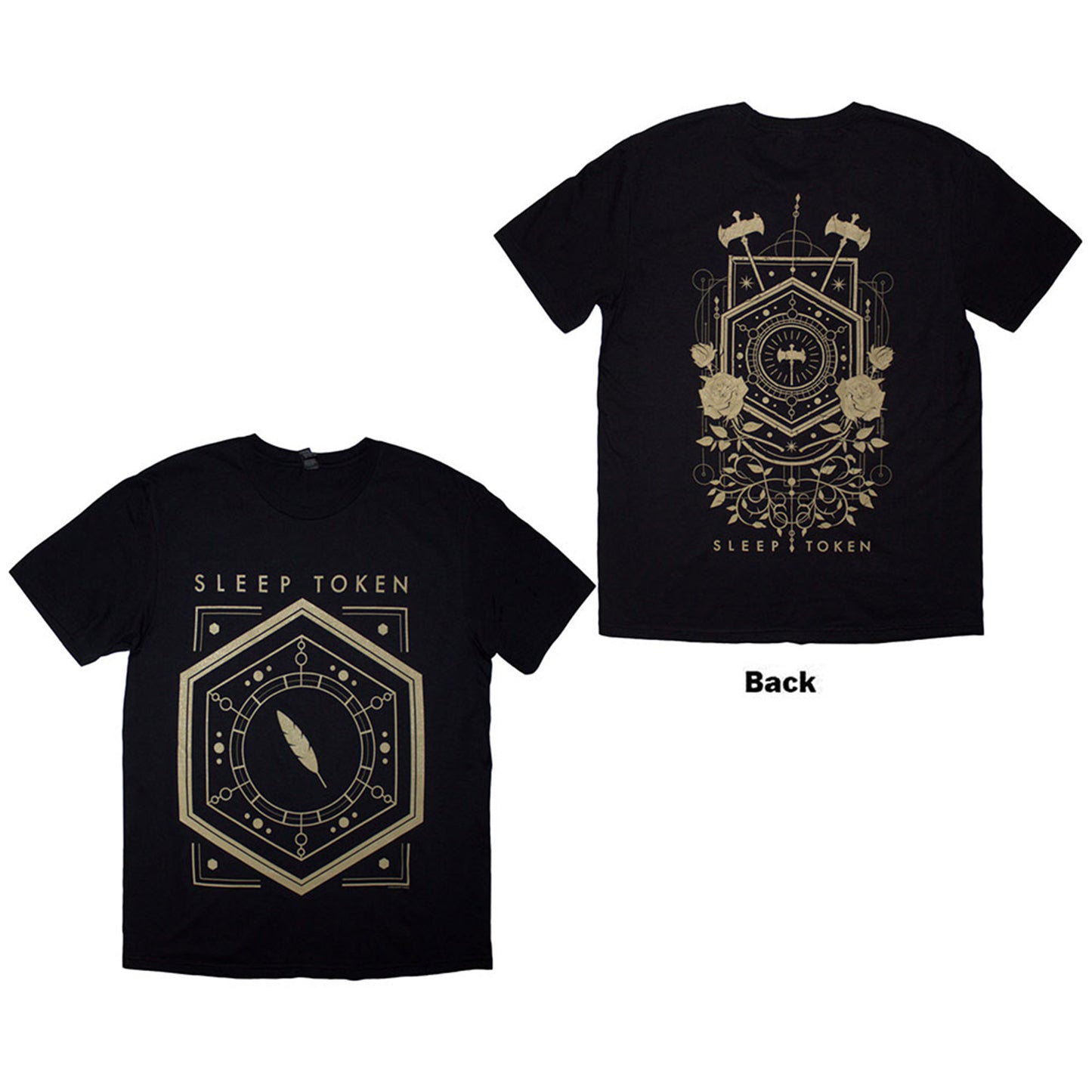 SLEEP TOKEN - EMERGENCE FEATHERED HOST - T-Shirt Black (Back Print)