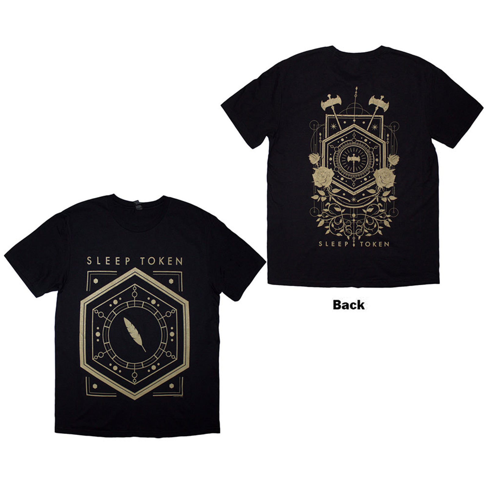 SLEEP TOKEN - EMERGENCE FEATHERED HOST - T-Shirt Black (Back Print)