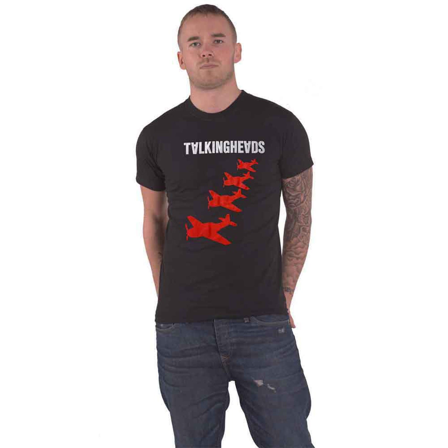 TALKING HEADS - 4 PLANES - T-Shirt Black