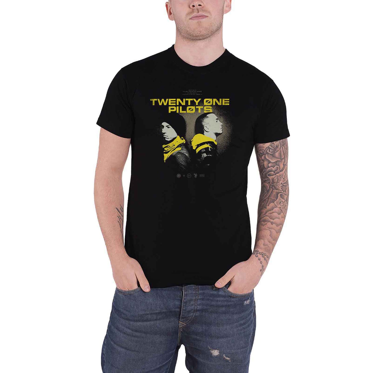 TWENTY ONE PILOTS - BACK TO BACK - T-Shirt Black
