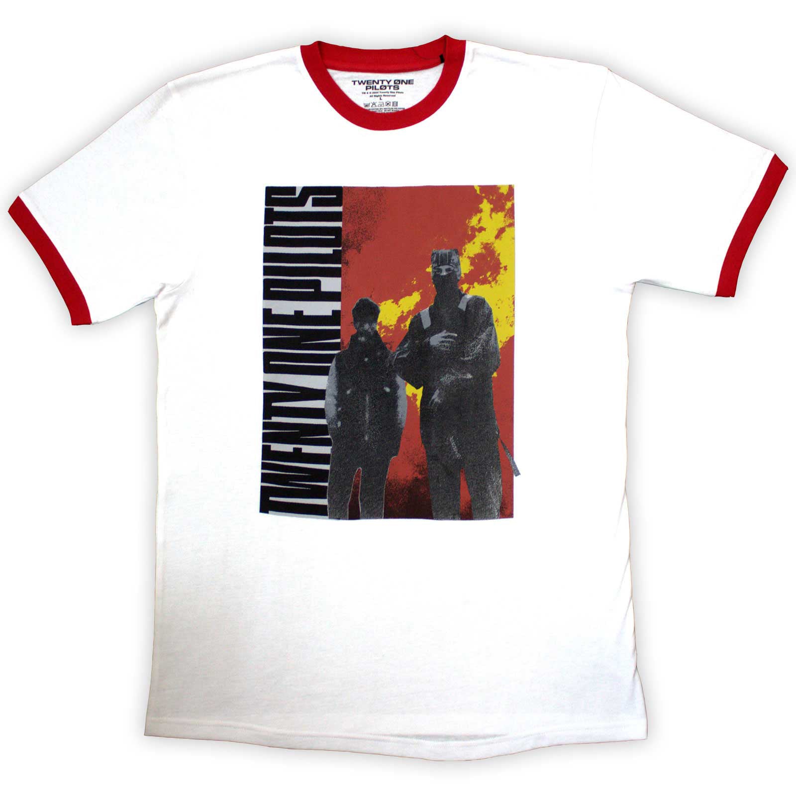 TWENTY ONE PILOTS - SIDE STAND - Ringer T-Shirt White