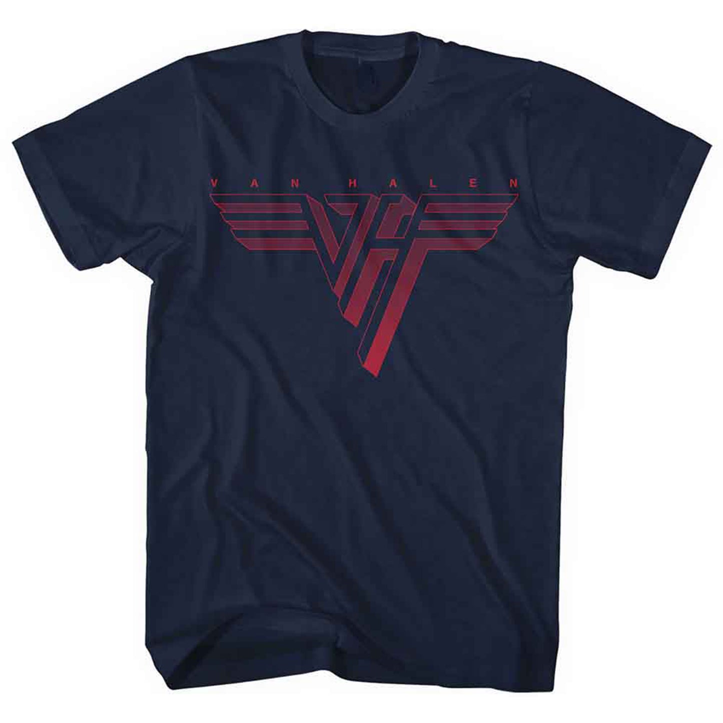 VAN HALEN - CLASSIC RED LOGO - T-Shirt Blue