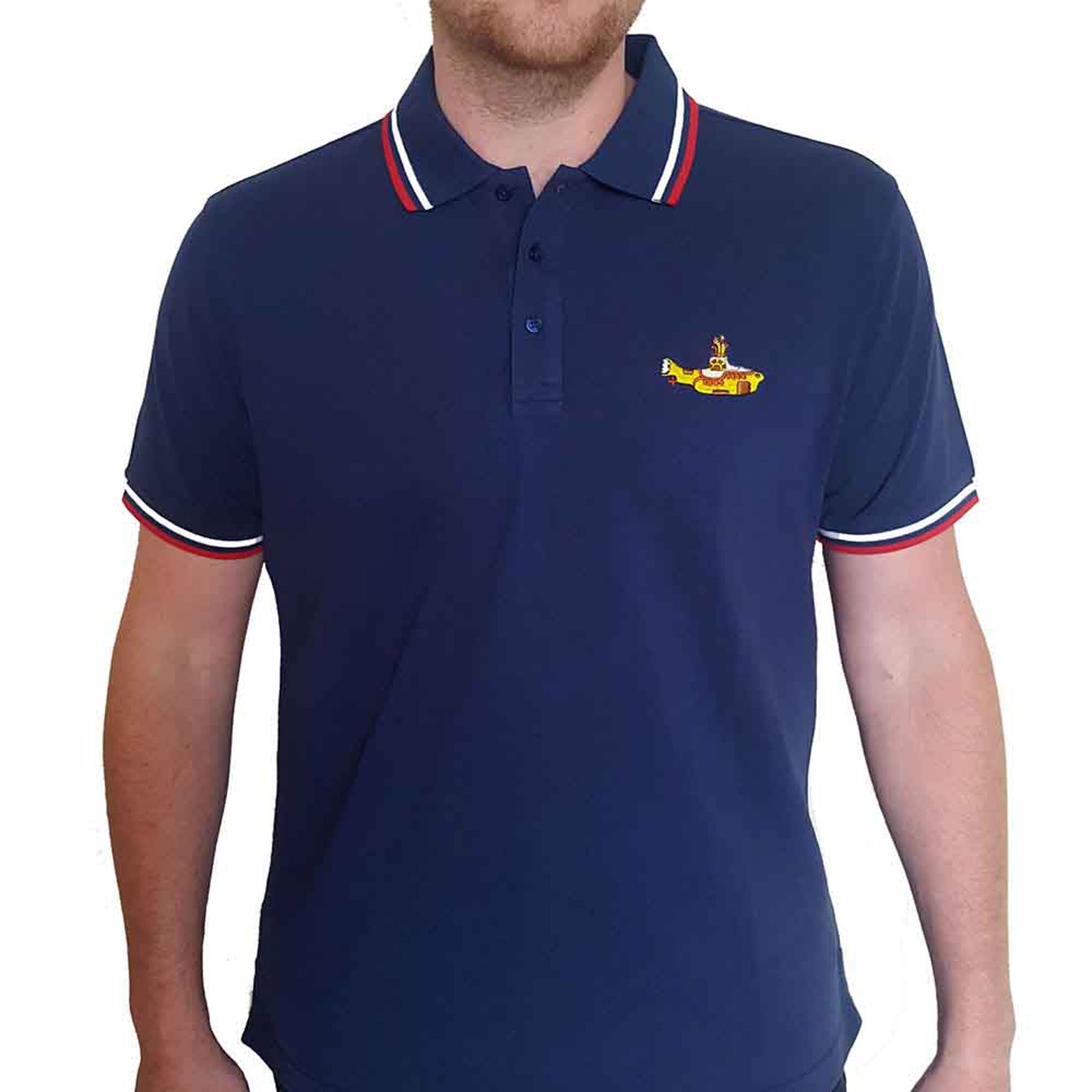 BEATLES, THE - YELLOW SUBMARINE - Polo Shirt Blue