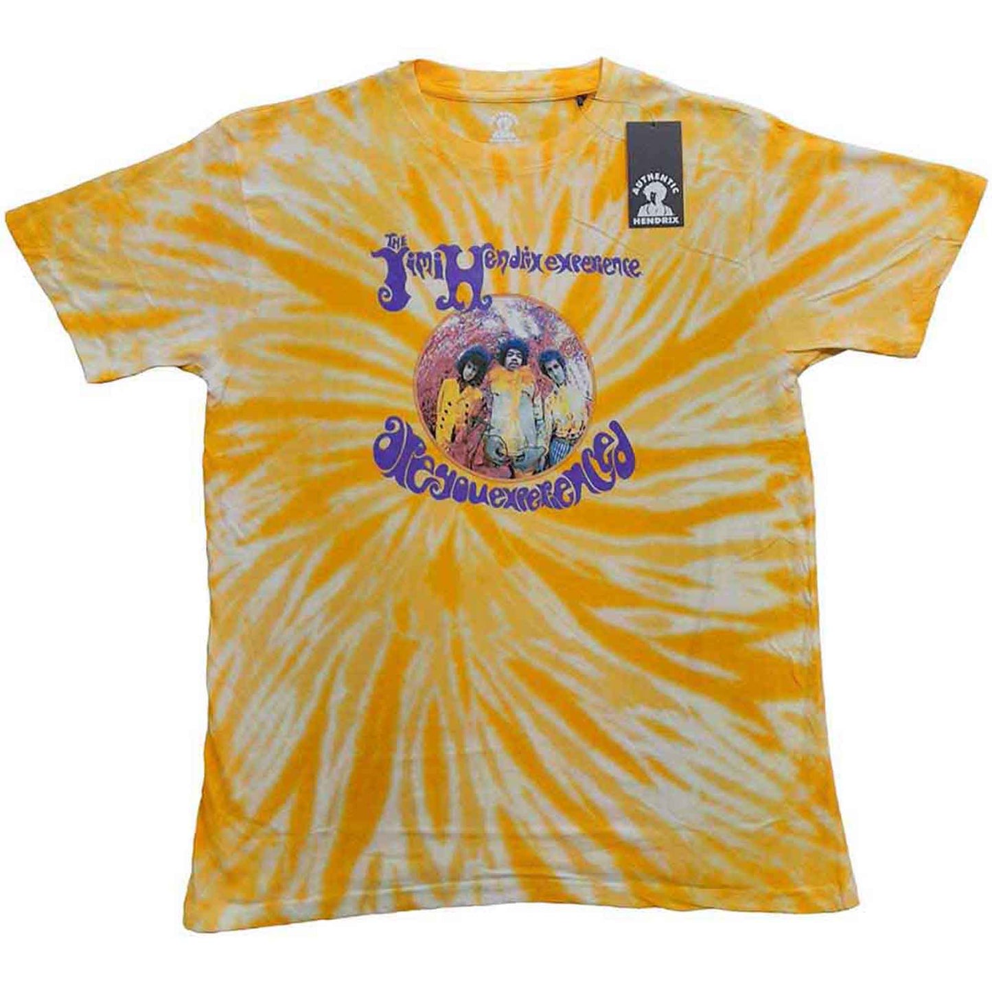 JIMI HENDRIX - ARE YOU EXPERIENCED - Maglietta gialla (Wash Collection)