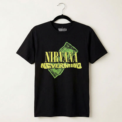 NIRVANA - NEVERMIND DOLLAR - Maglietta Carbon Black