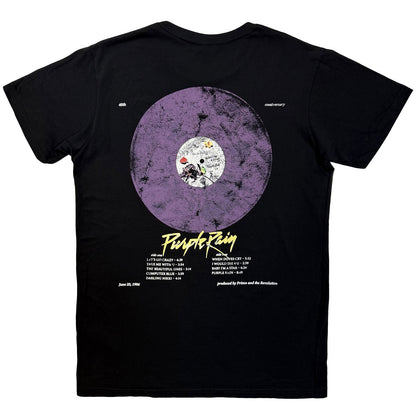 PRINCE - PURPLE RAIN 40TH ANNIVERSARY - Maglietta Carbon Black (Back Print)