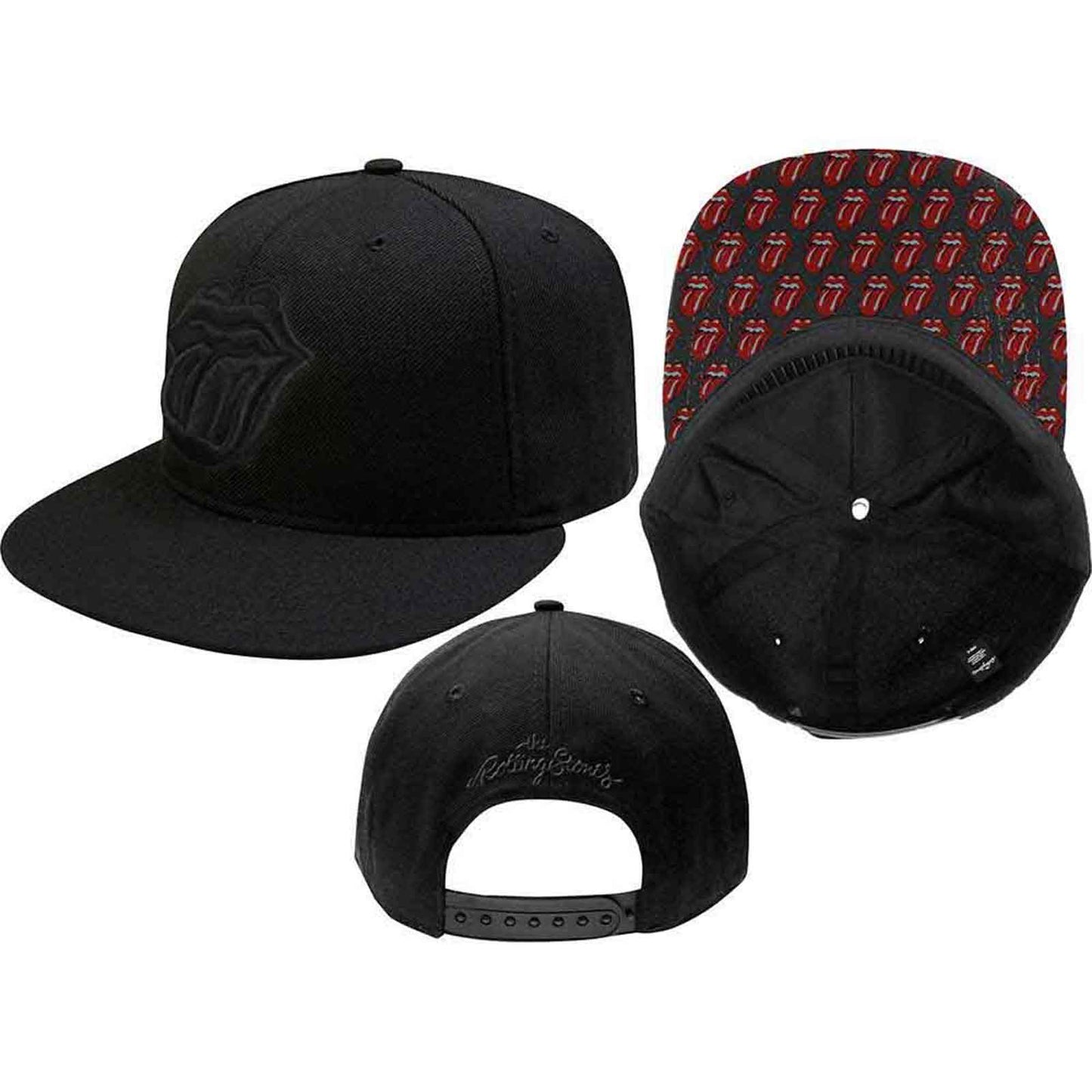 THE ROLLING STONES - CLASSIC TONGUE - Cappellino Snapback Nero