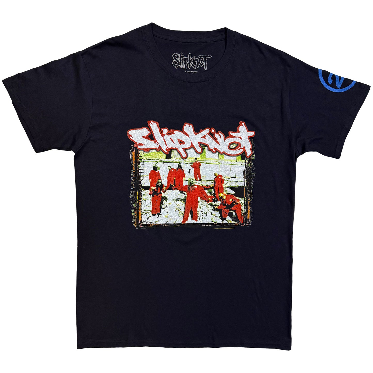 SLIPKNOT - 20TH ANNIVERSARY - RED JUMP SUITS - Maglietta blu (retro stampa)