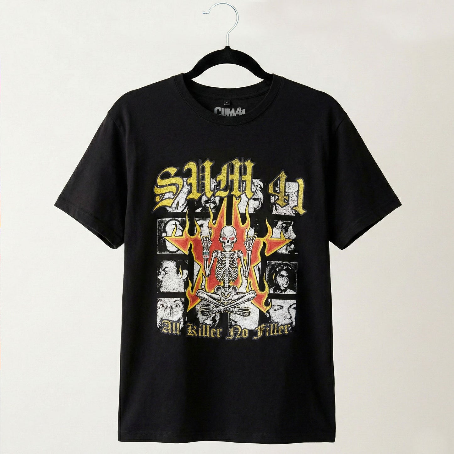 SUM 41 - ALL KILLER NO FILLER TRACKLIST - Maglietta Carbon Black (Back Print)