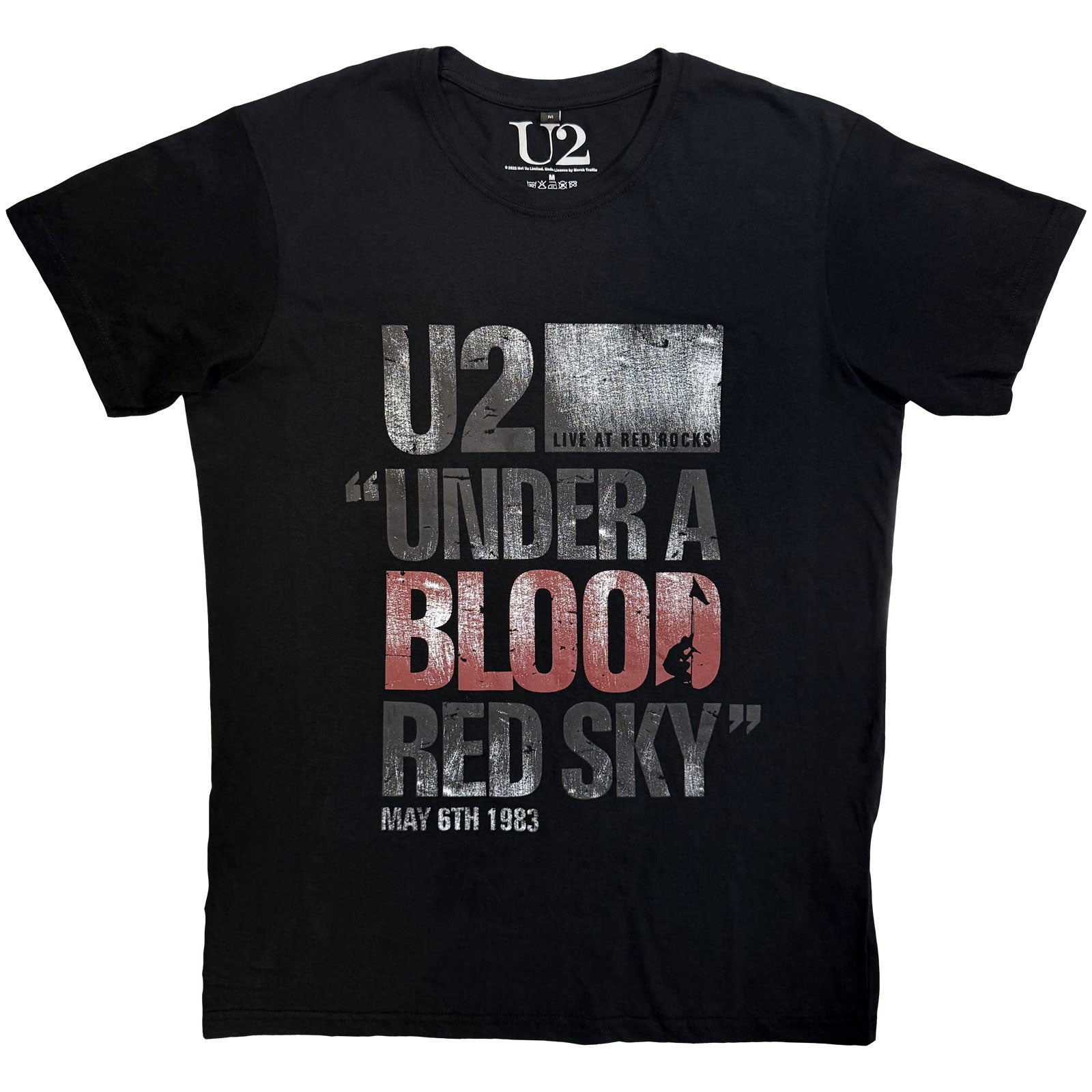 U2 - BLOOD RED SKY LIVE - Maglietta Carbonio Nero