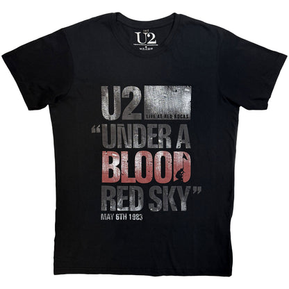 U2 - BLOOD RED SKY LIVE - Maglietta Carbonio Nero