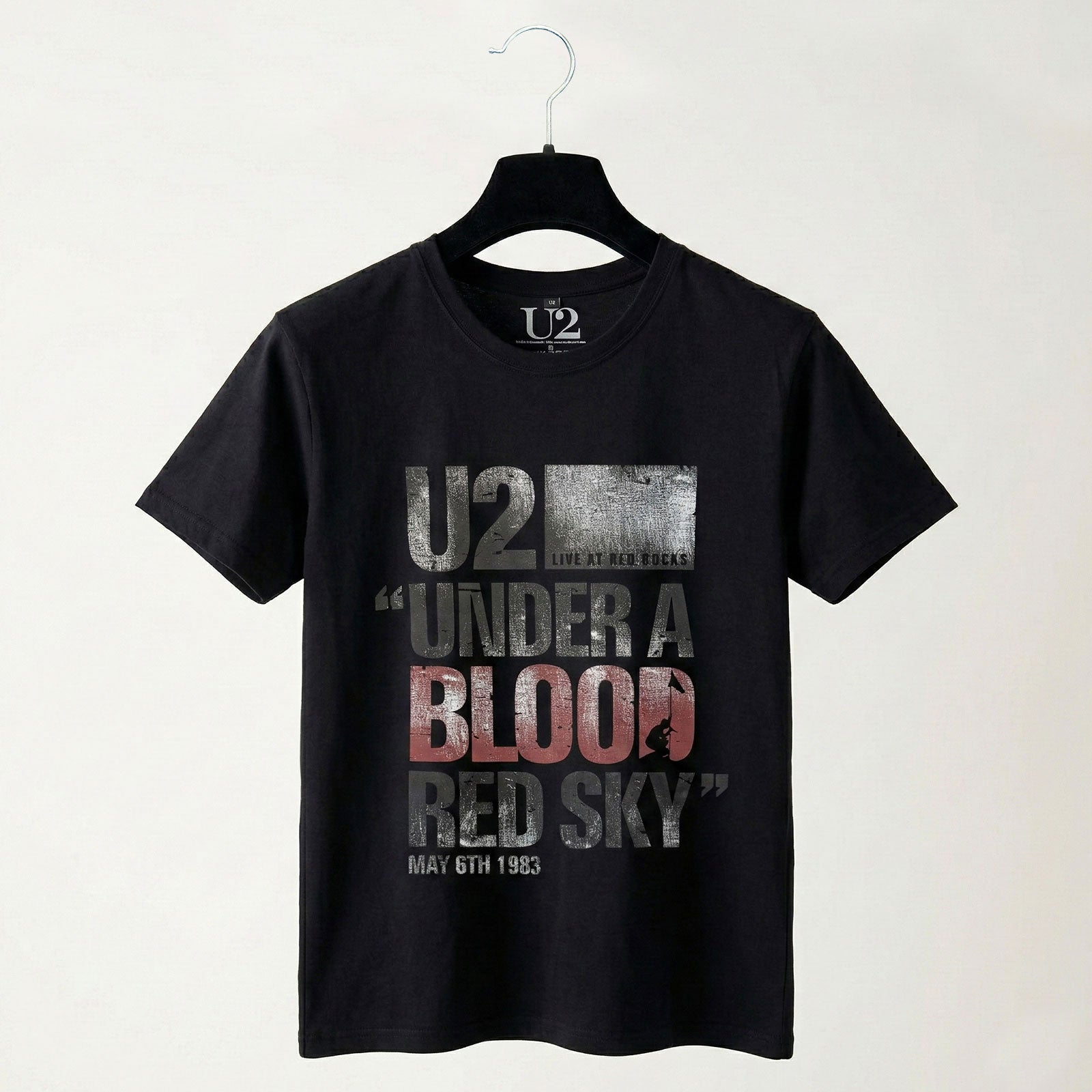 U2 - BLOOD RED SKY LIVE - Maglietta Carbonio Nero