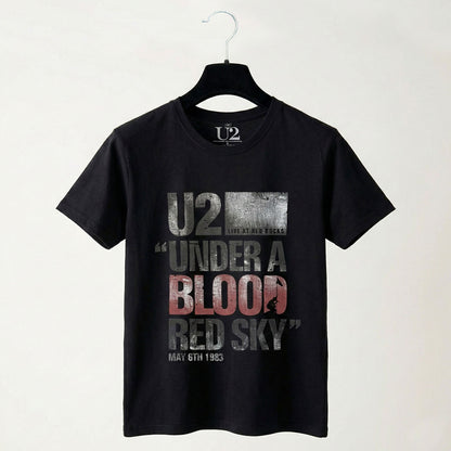 U2 - BLOOD RED SKY LIVE - Maglietta Carbonio Nero