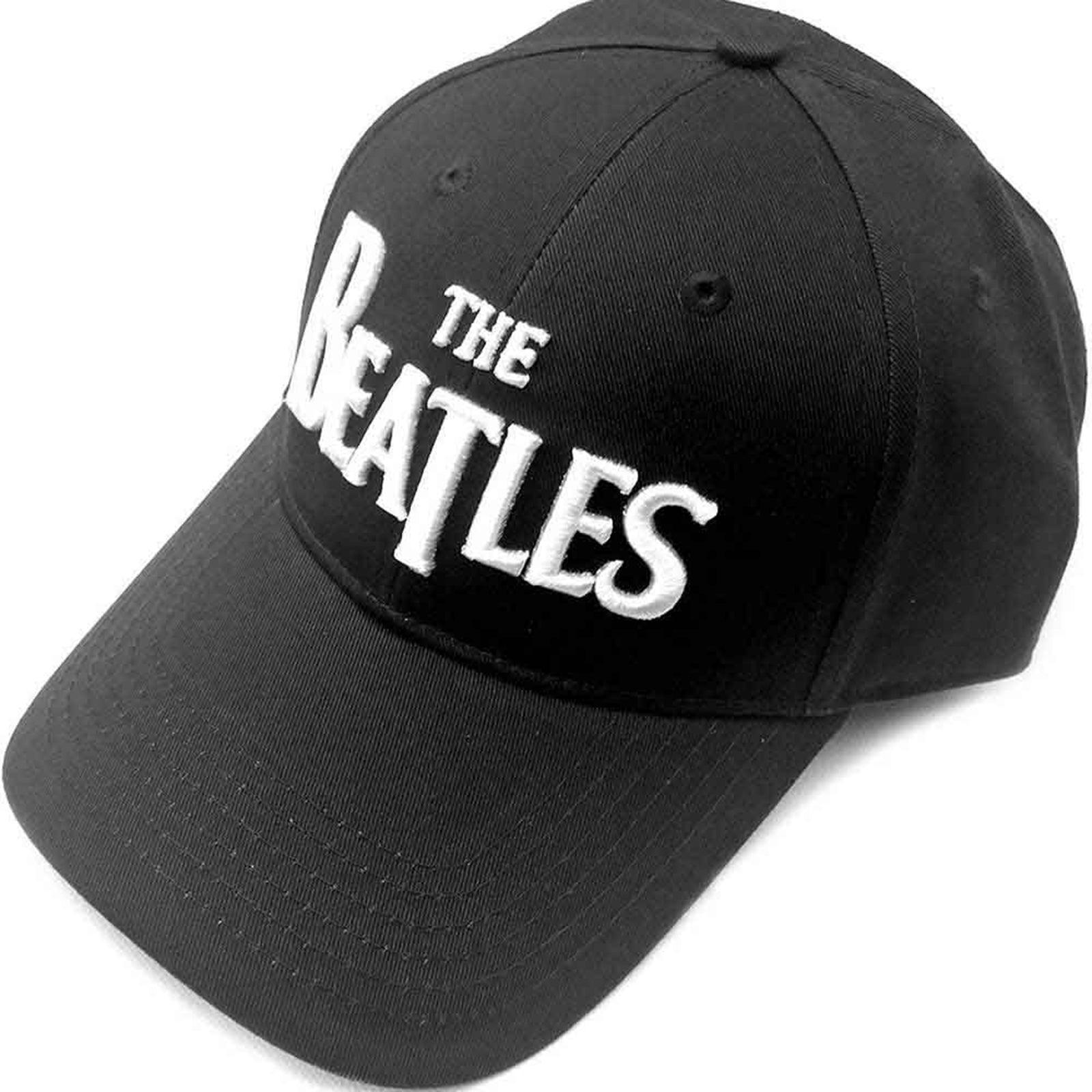 THE BEATLES - WHITE DROP T LOGO - Baseball Cap Black
