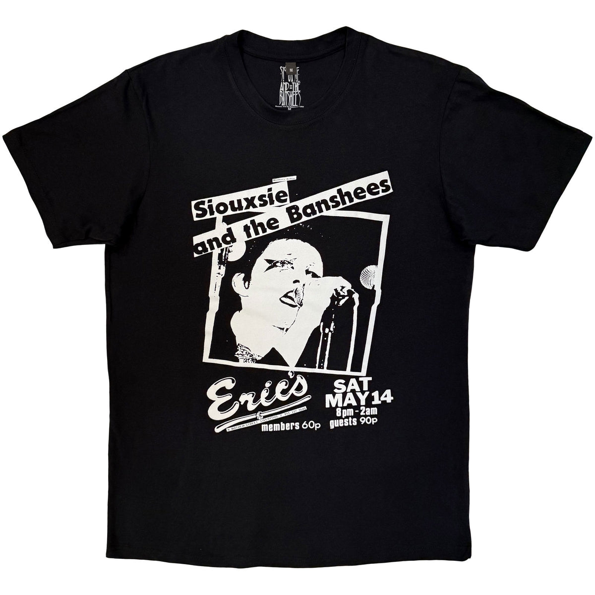 SIOUXSIE & THE BANSHEES - ERIC'S - Carbon T-Shirt Black