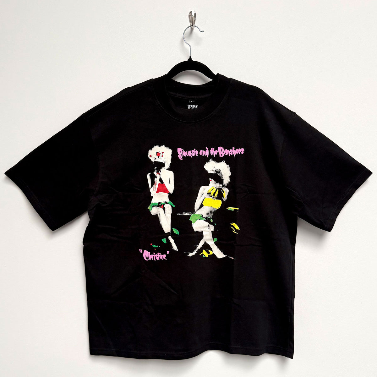 SIOUXSIE & THE BANSHEES - CHRISTINE - Oversized Boxy T-Shirt Black