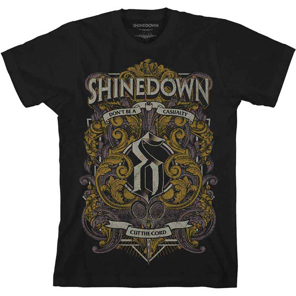 SHINEDOWN - ORNAMENTAL SCISSORS - T-Shirt Black