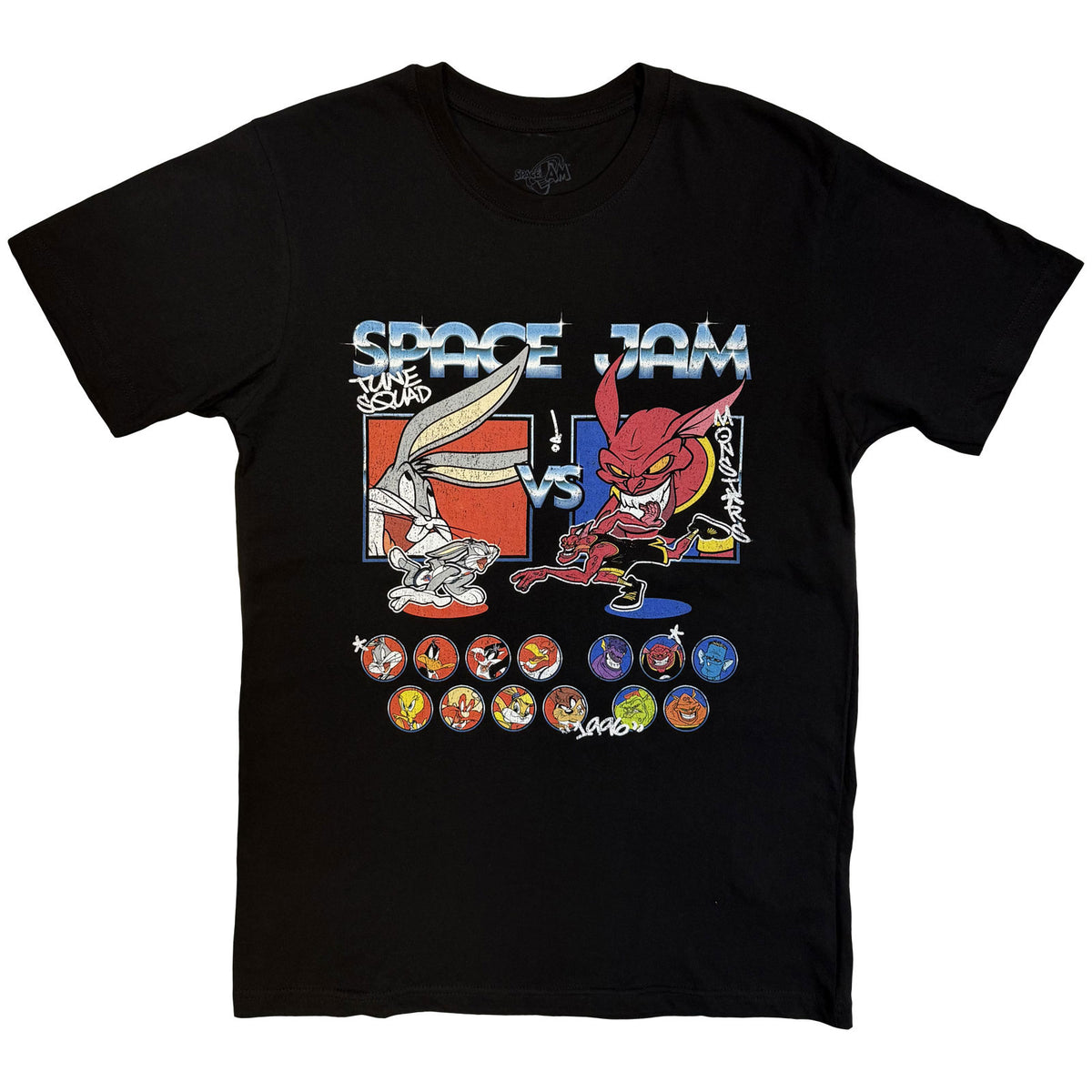 SPACE JAM - TUNE SQUAD VS MONSTARS HOMAGE - T-Shirt Black