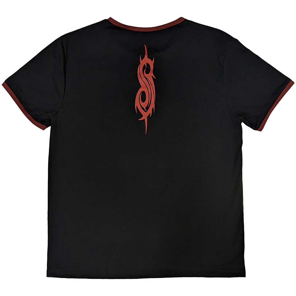 SLIPKNOT - LOGO - Ringer T-Shirt Black