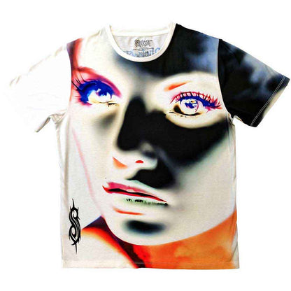SLIPKNOT - ADDERALL FACE INVERTED - Sublimation T-Shirt White